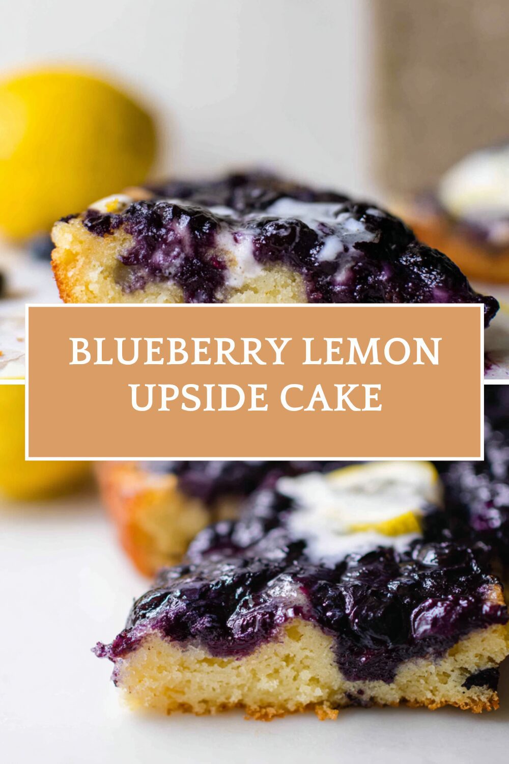 Blueberry Lemon Upside Cake