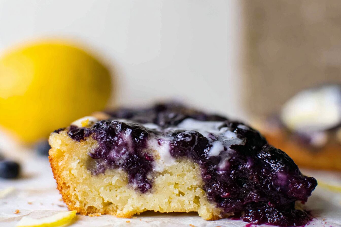 Blueberry Lemon Upside Cake