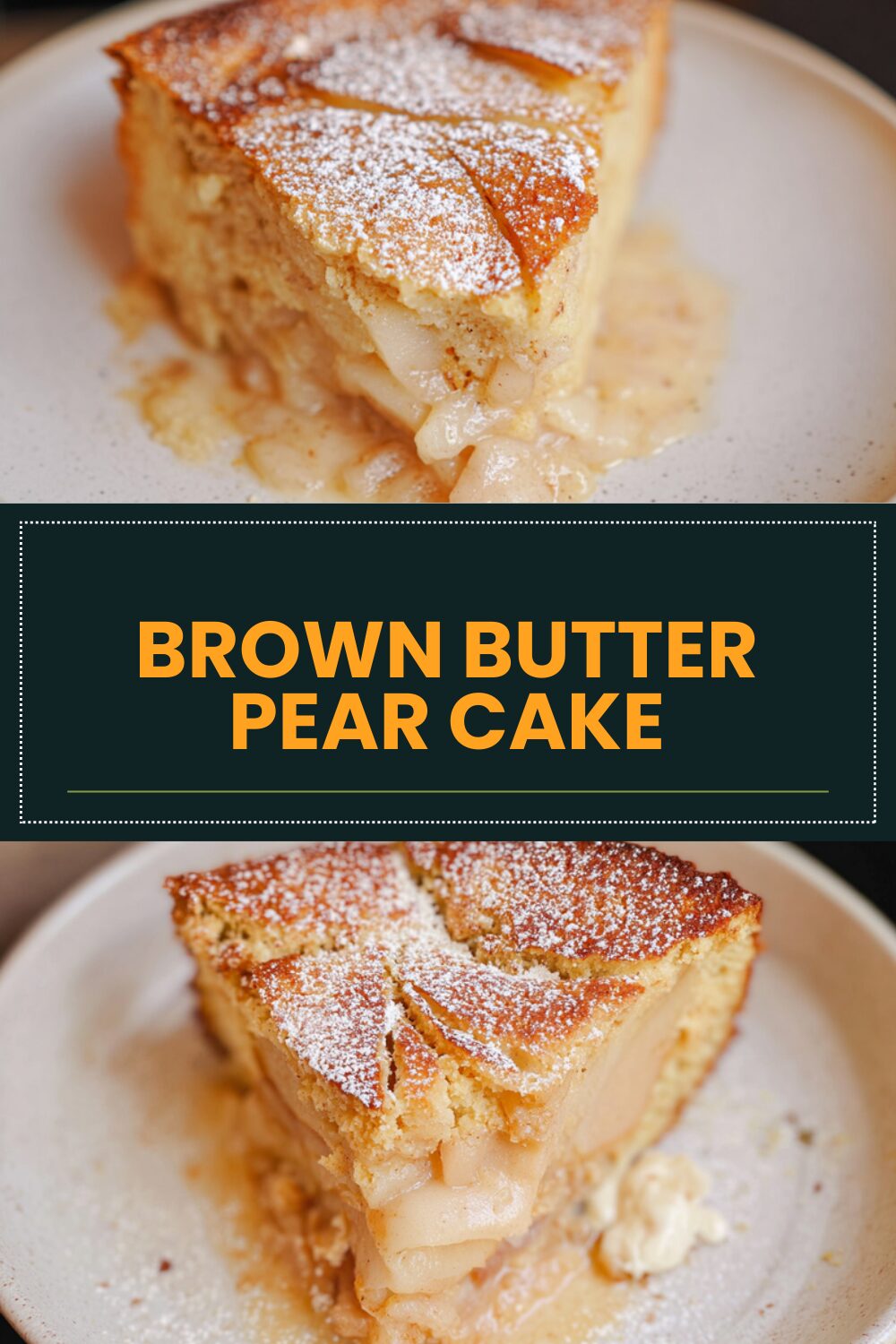 Brown Butter Pear Cake