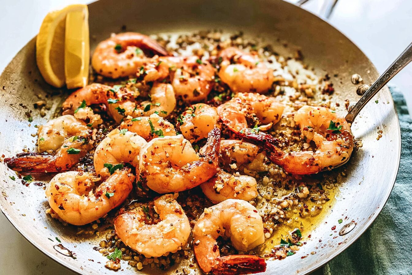 Brown Butter Spicy Garlic Shrimp