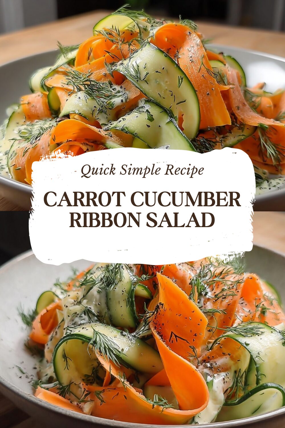 Carrot Cucumber Ribbon Salad