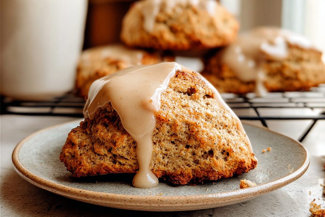 Chai Scones Maple Glaze
