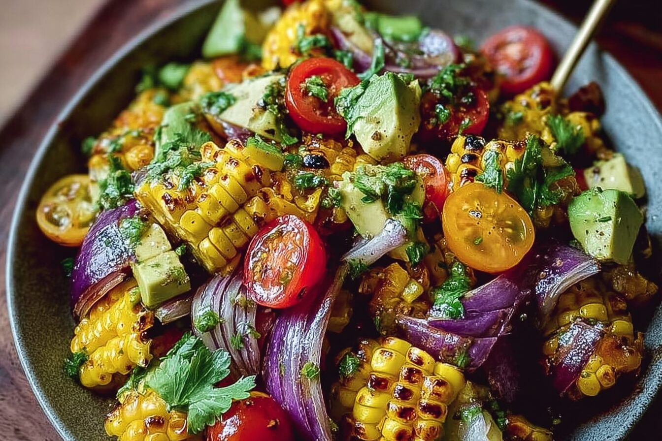 Charred Corn Avocado Salad