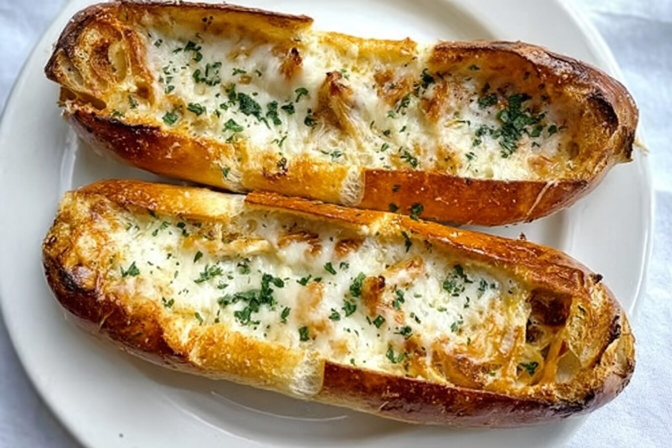 Cheesy Garlic Baguettes