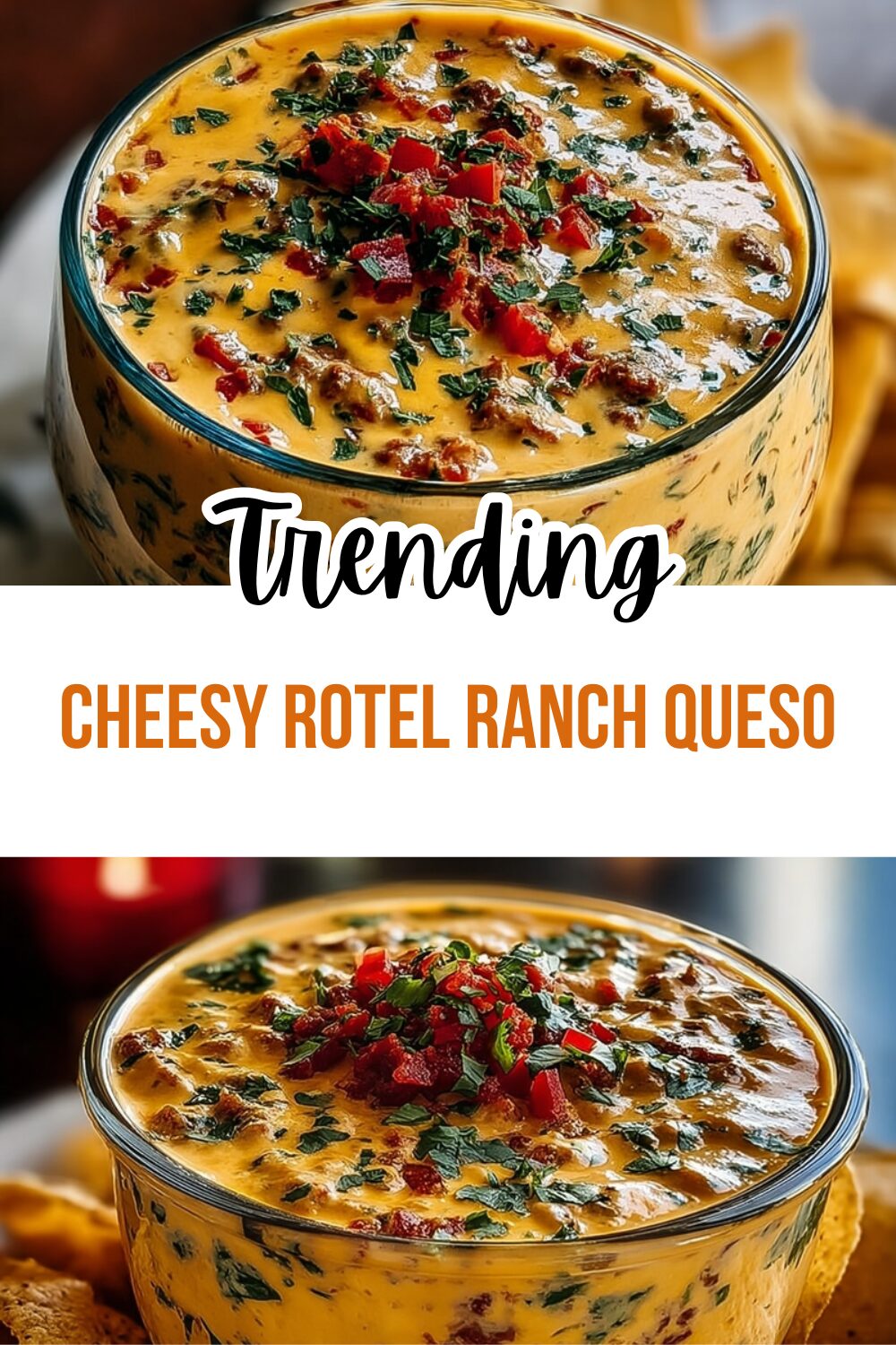 Cheesy Rotel Ranch Queso