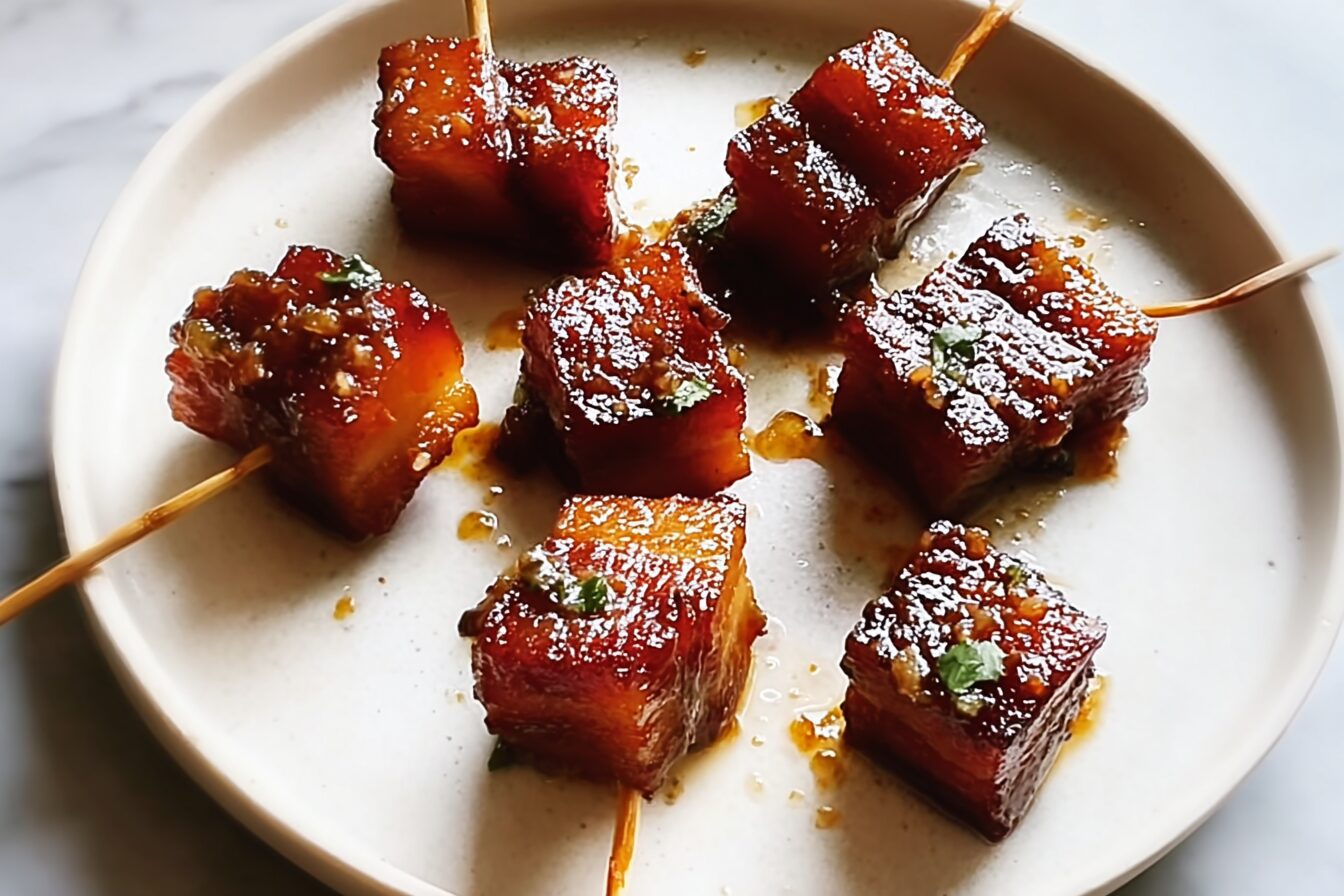 Chilli Marmalade Glazed Pork Belly Squares