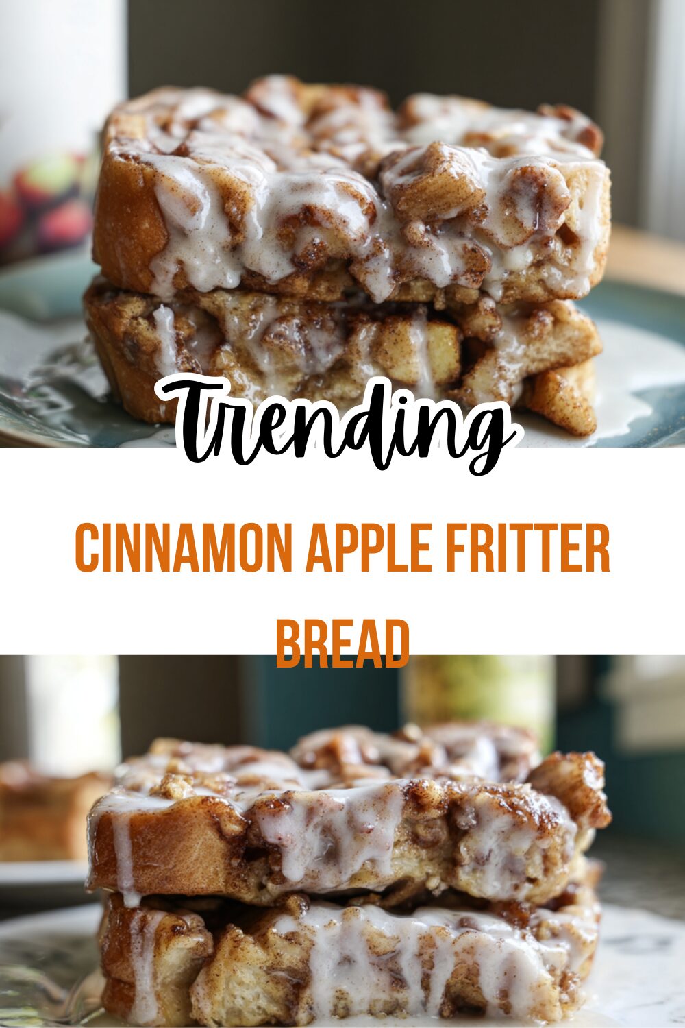 Cinnamon Apple Fritter Bread