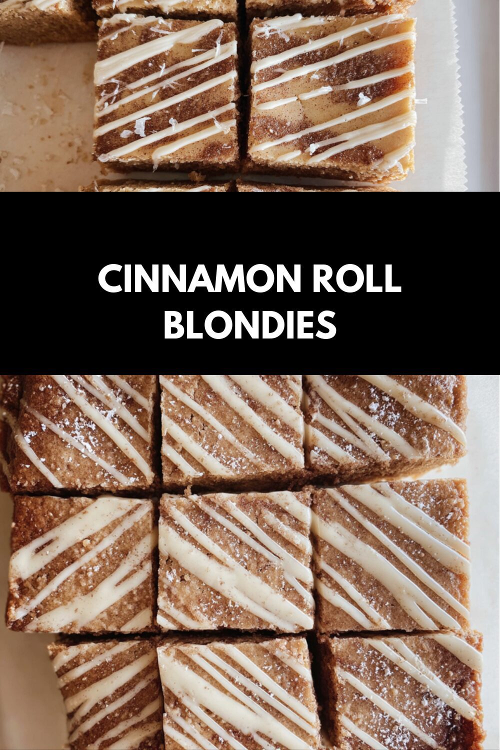 Cinnamon Roll Blondies