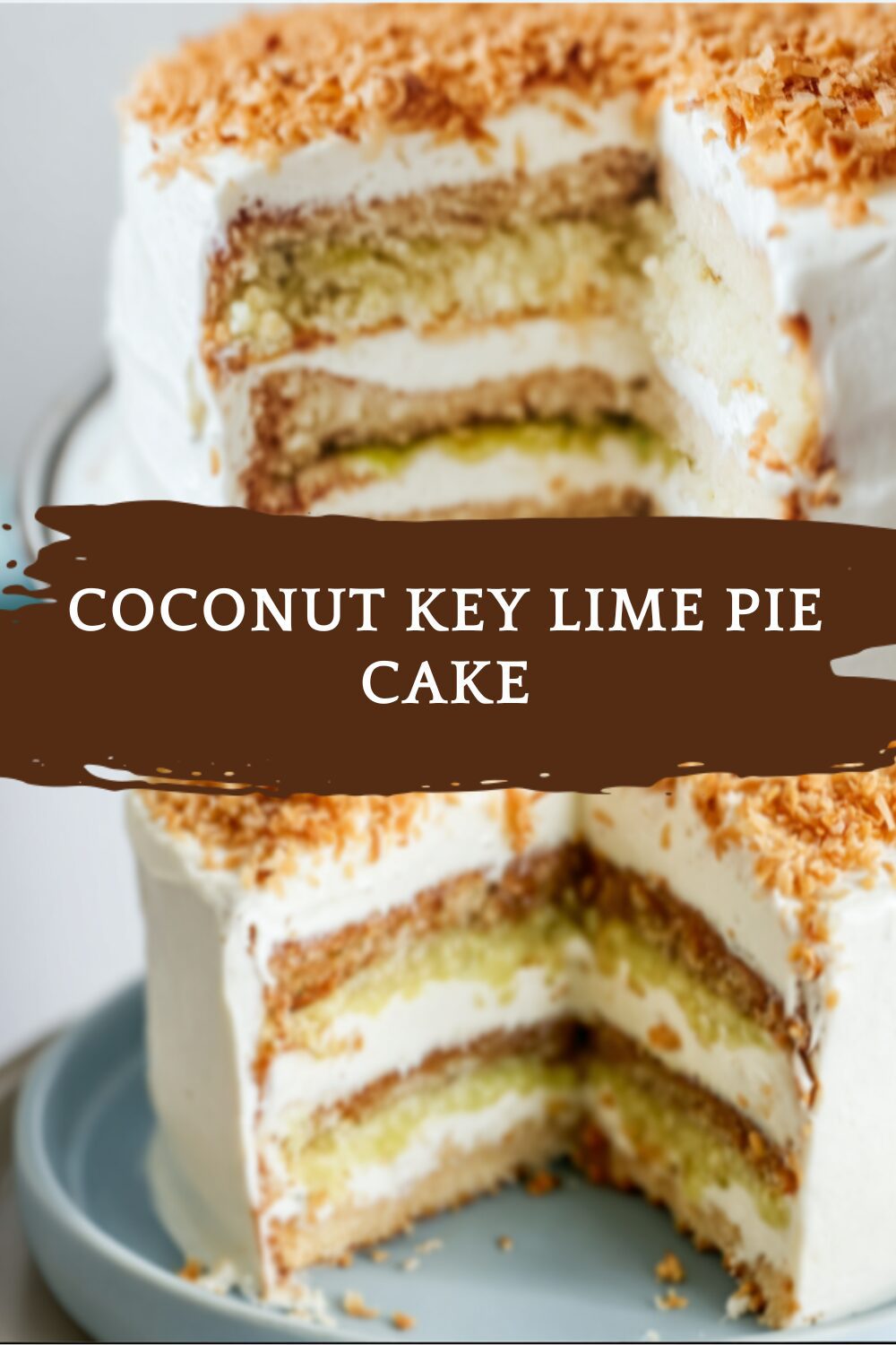 Coconut Key Lime Pie Cake
