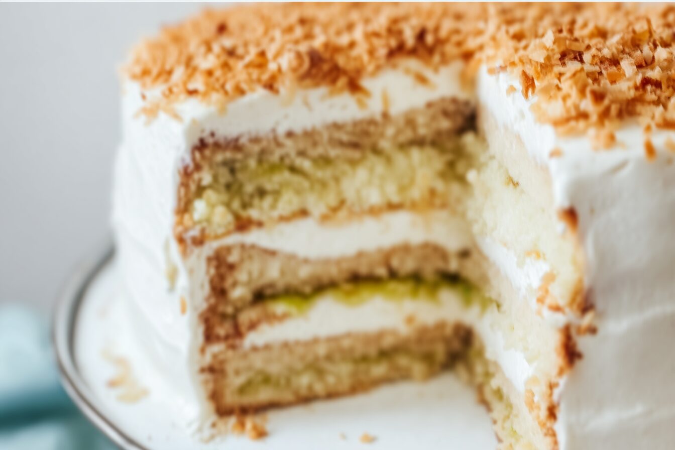 Coconut Key Lime Pie Cake