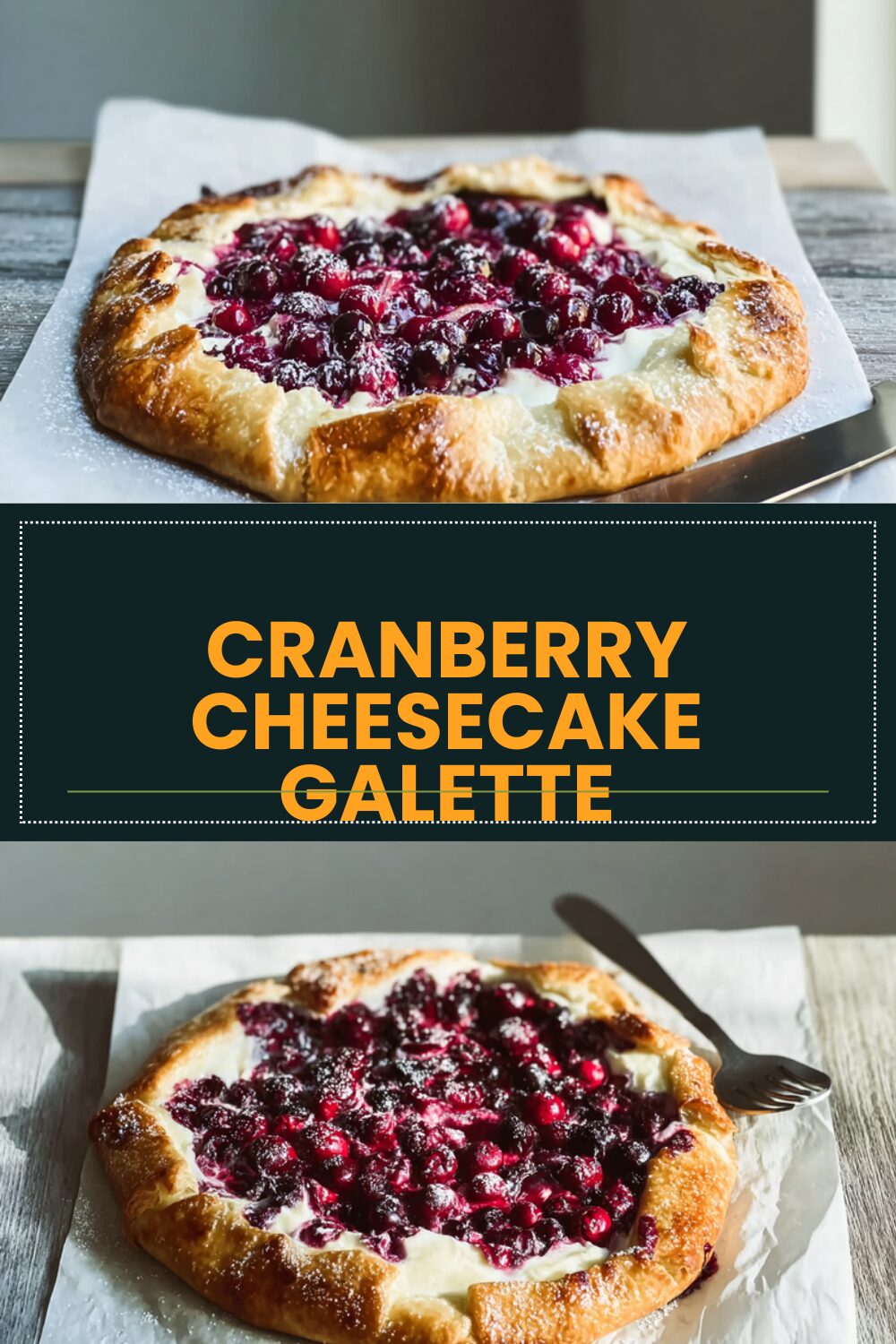 Cranberry Cheesecake Galette
