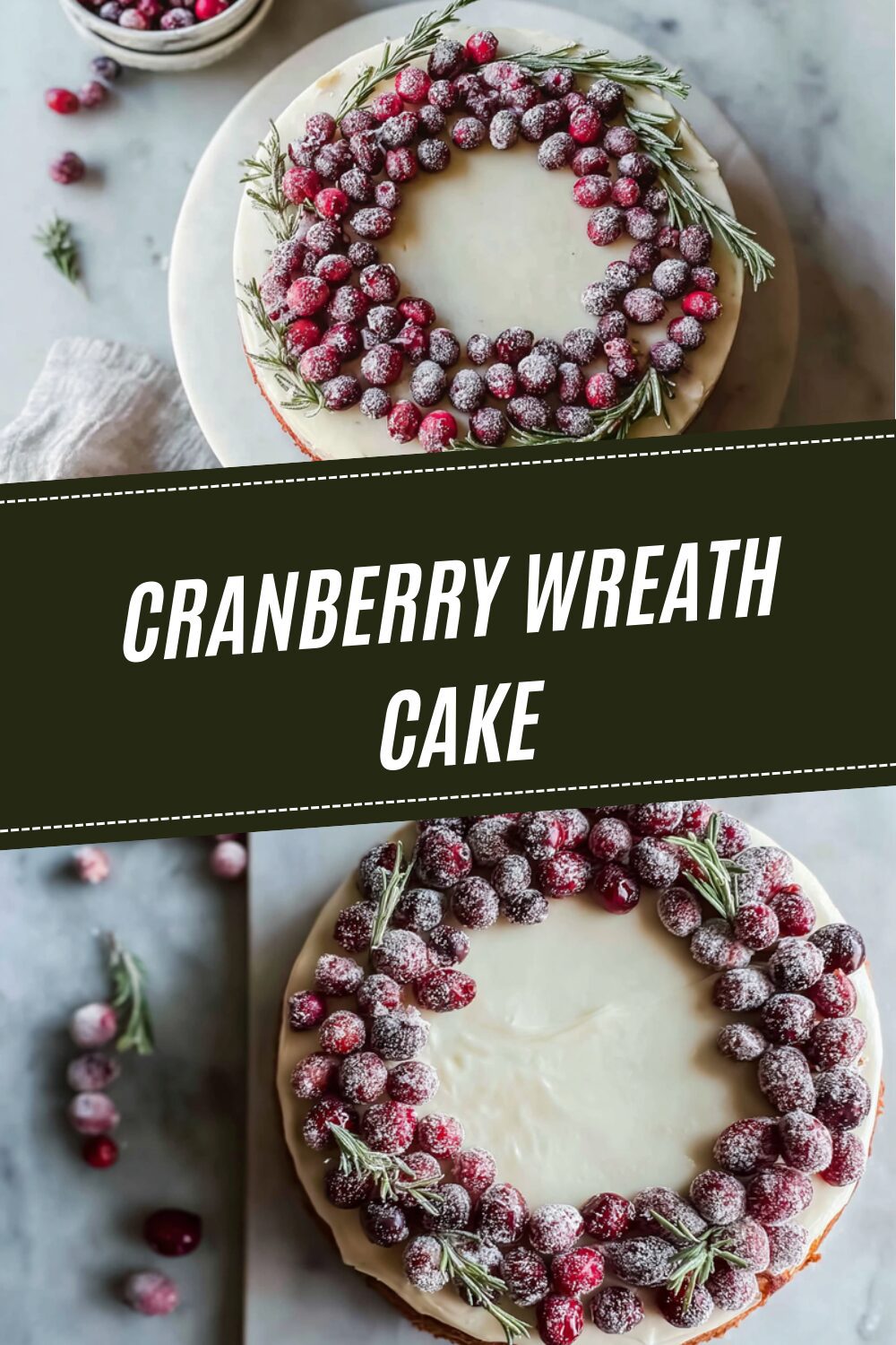 Cranberry Wreath Cake