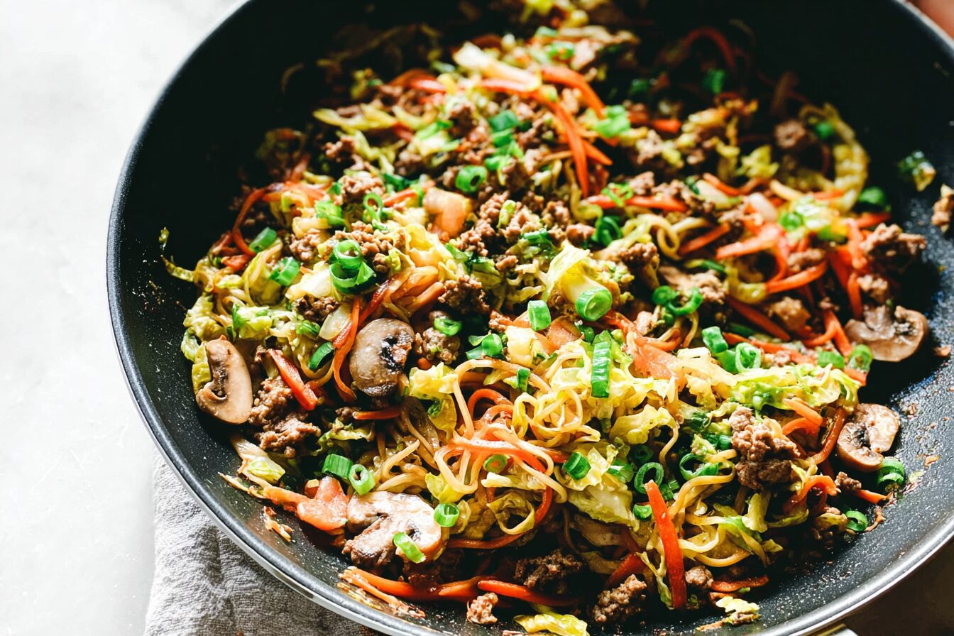 Egg Roll Noodle Skillet