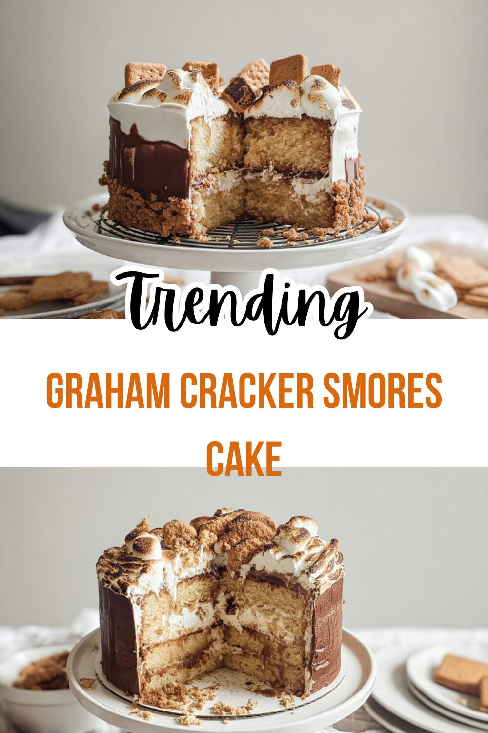 Graham Cracker Smores Cake