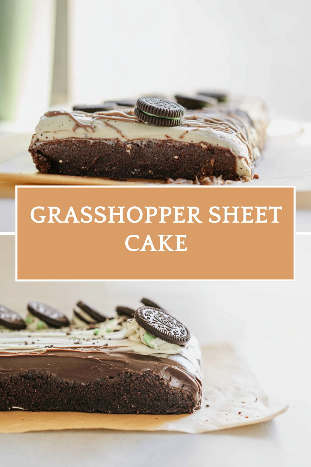 Grasshopper Sheet Cake