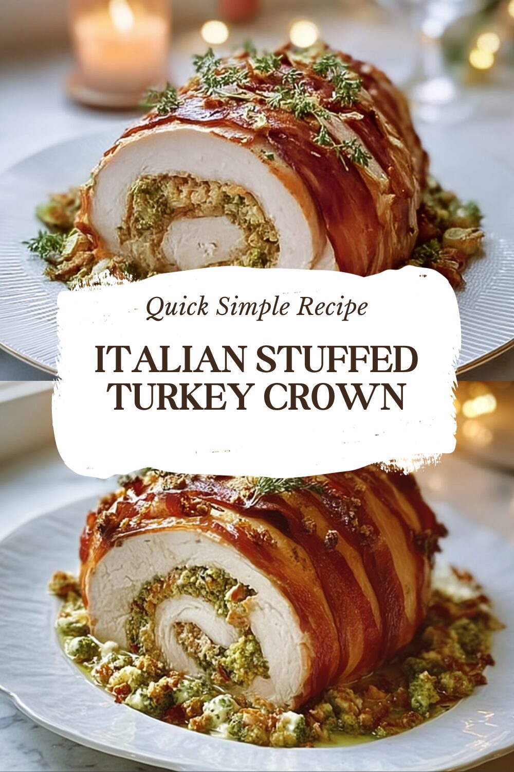 Italian Stuffed Turkey Crown