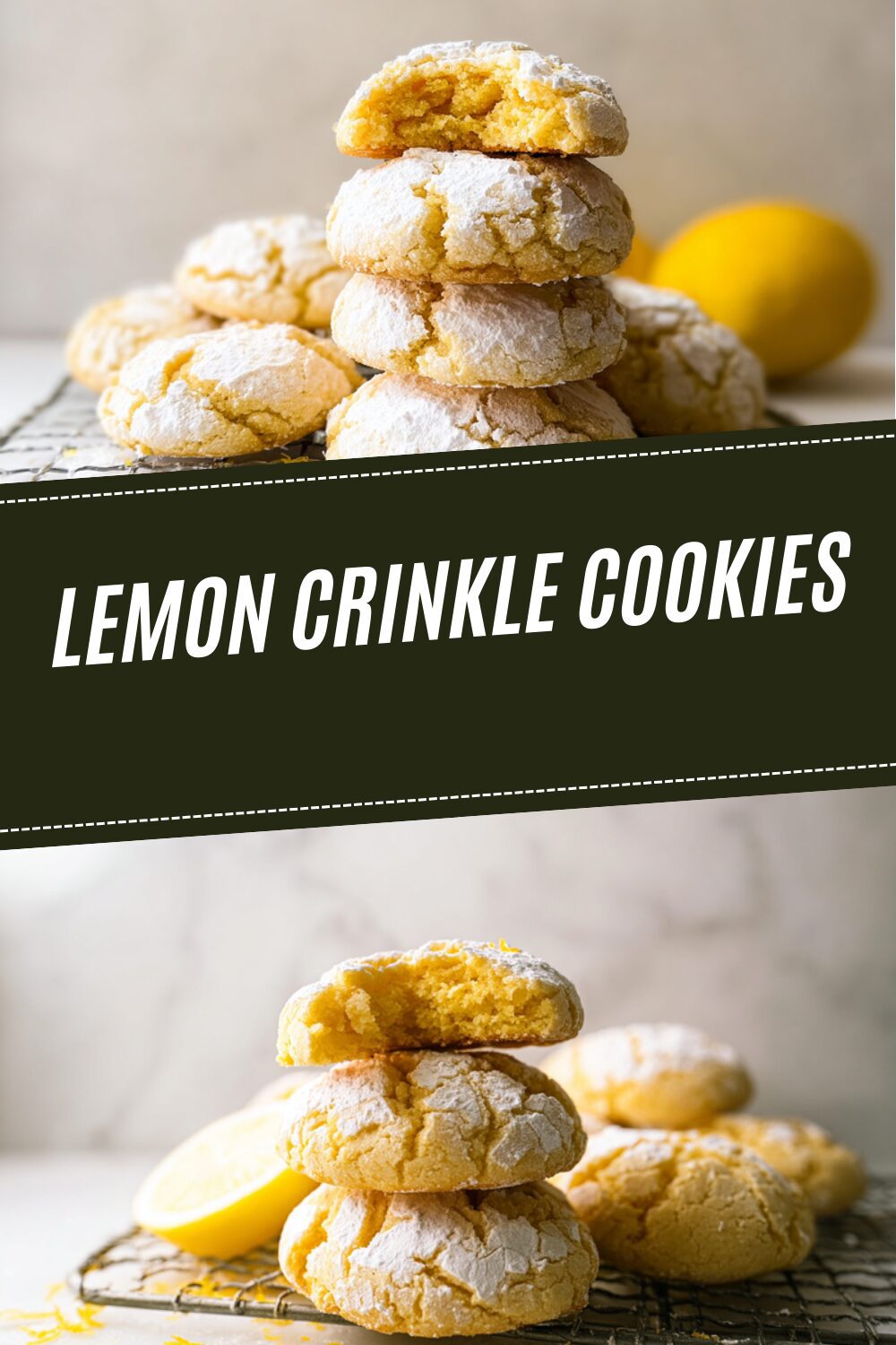 Lemon Crinkle Cookies
