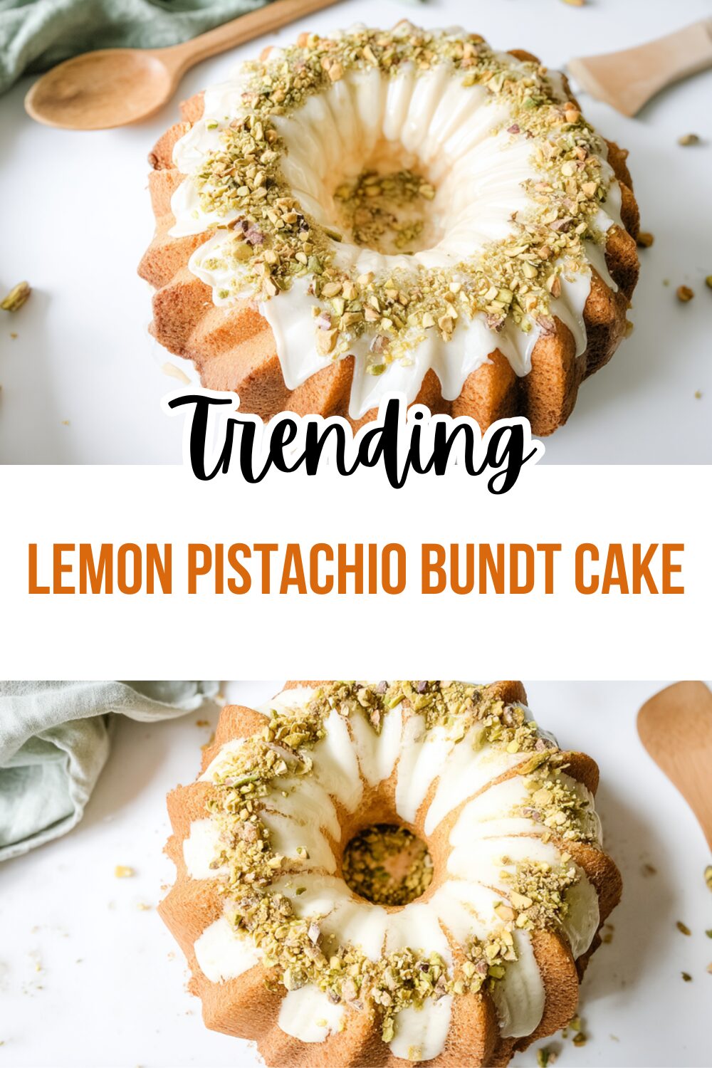 Lemon Pistachio Bundt Cake