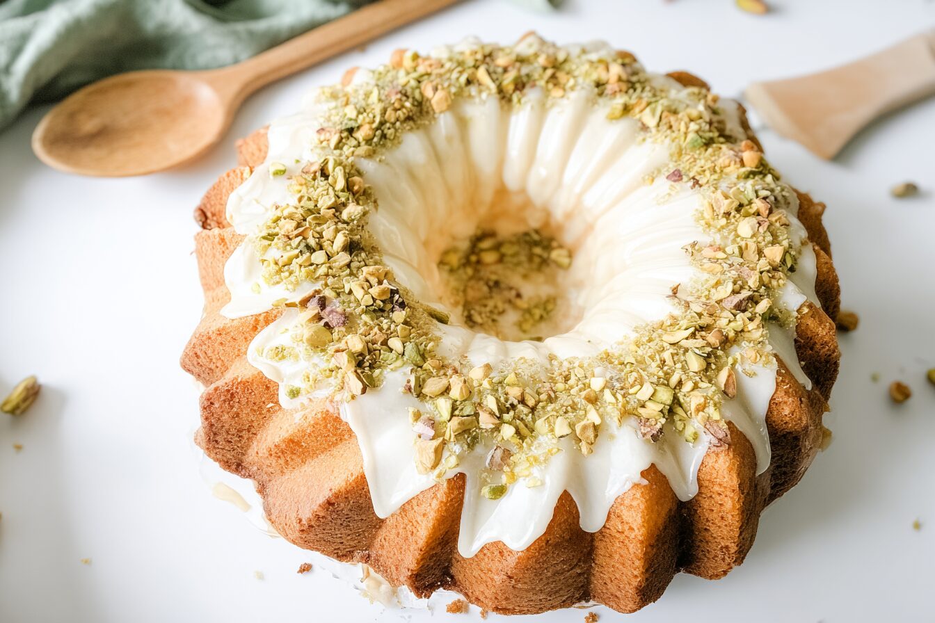 Lemon Pistachio Bundt Cake
