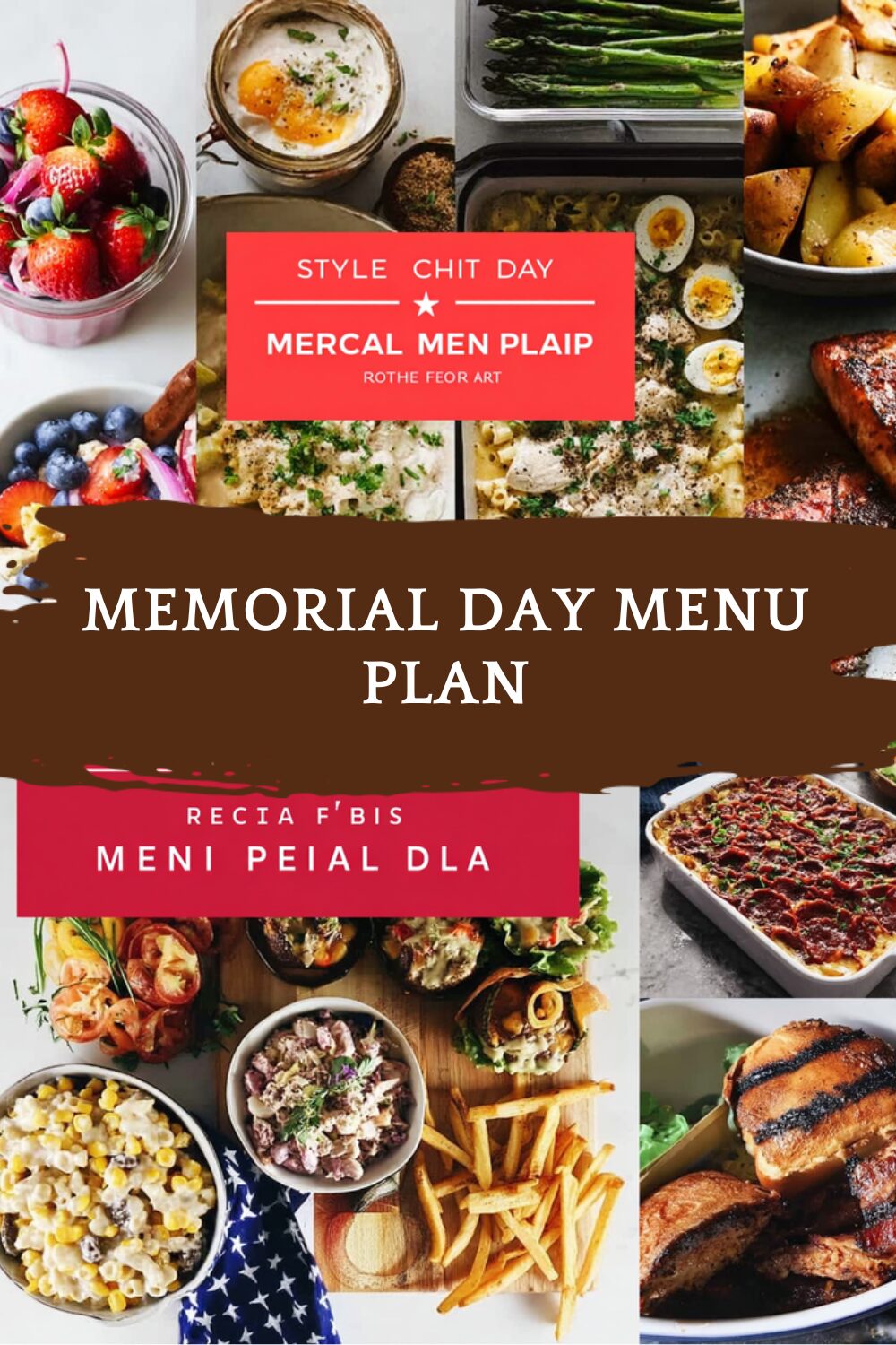 Memorial Day Menu Plan