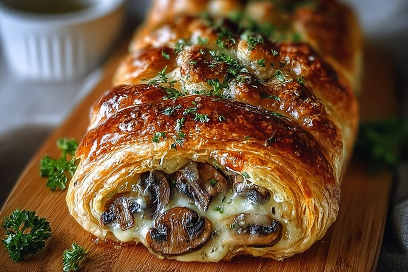 Mushroom Gruyere Puff Pastry