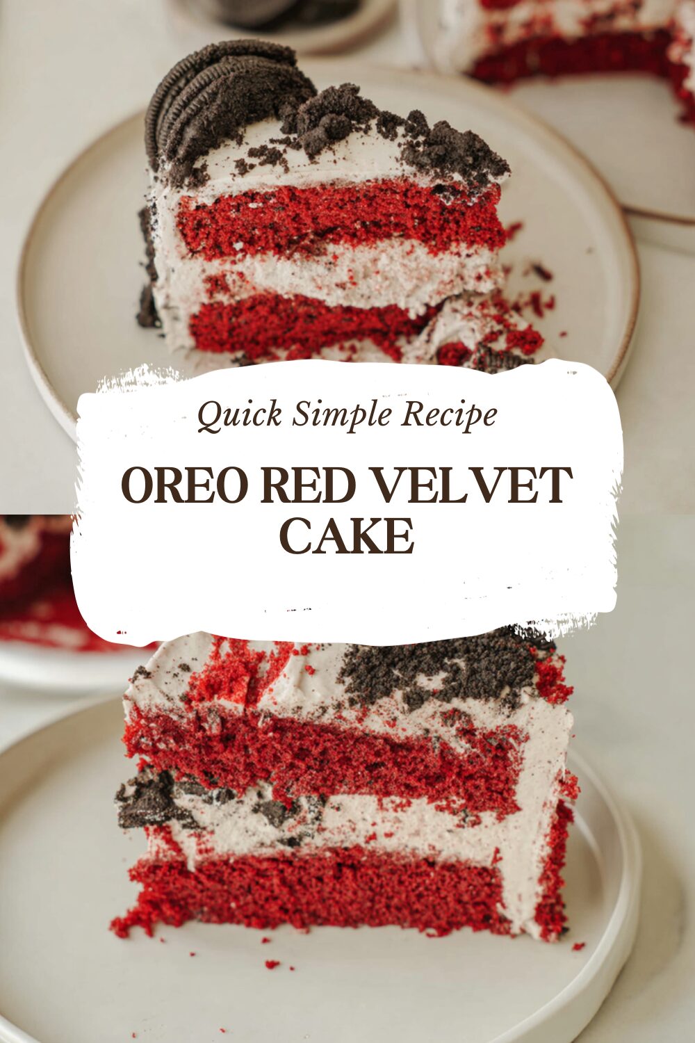 Oreo Red Velvet Cake