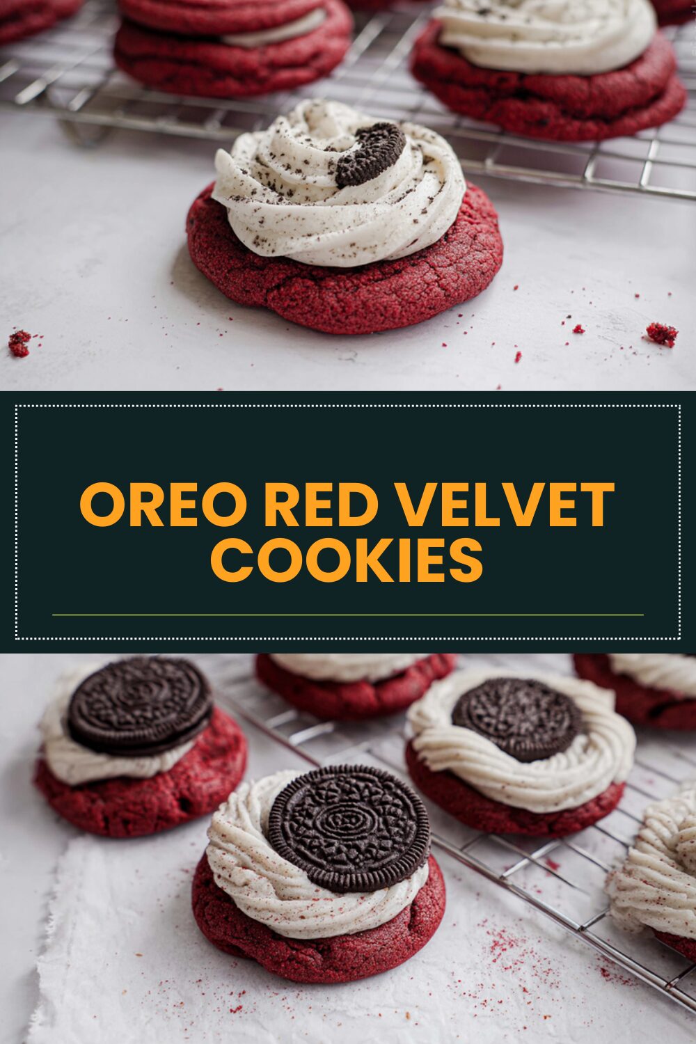 Oreo Red Velvet Cookies
