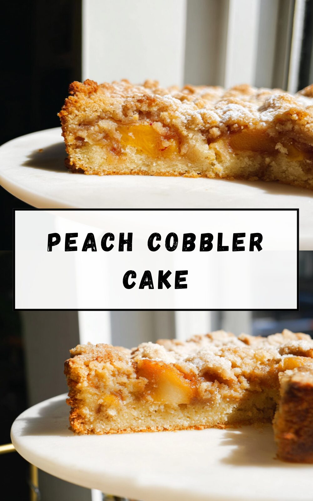 Peach Cobbler Cake
