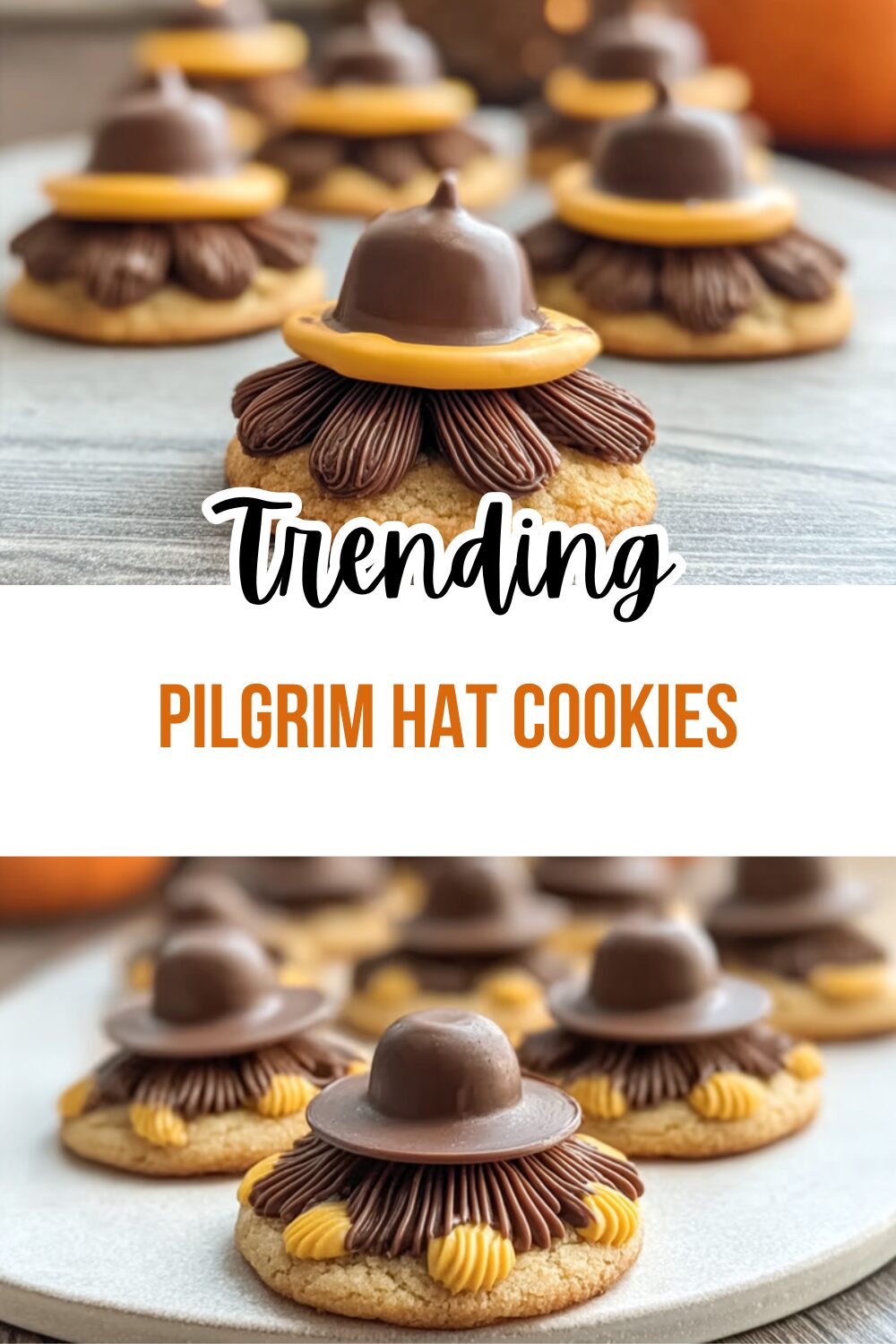 Pilgrim Hat Cookies