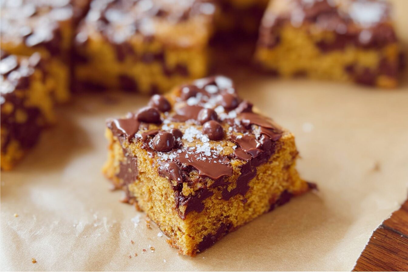 Pumpkin Chocolate Chip Blondies