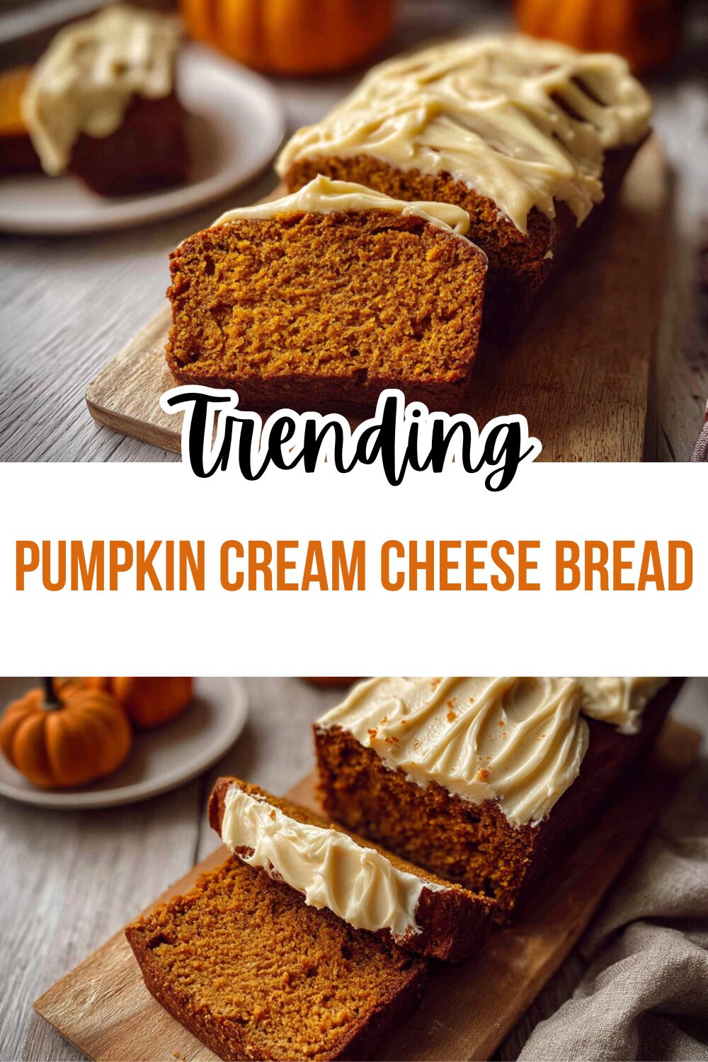 Pumpkin Cream Cheese Bread
