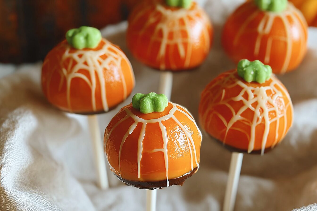 Pumpkin Lollipops
