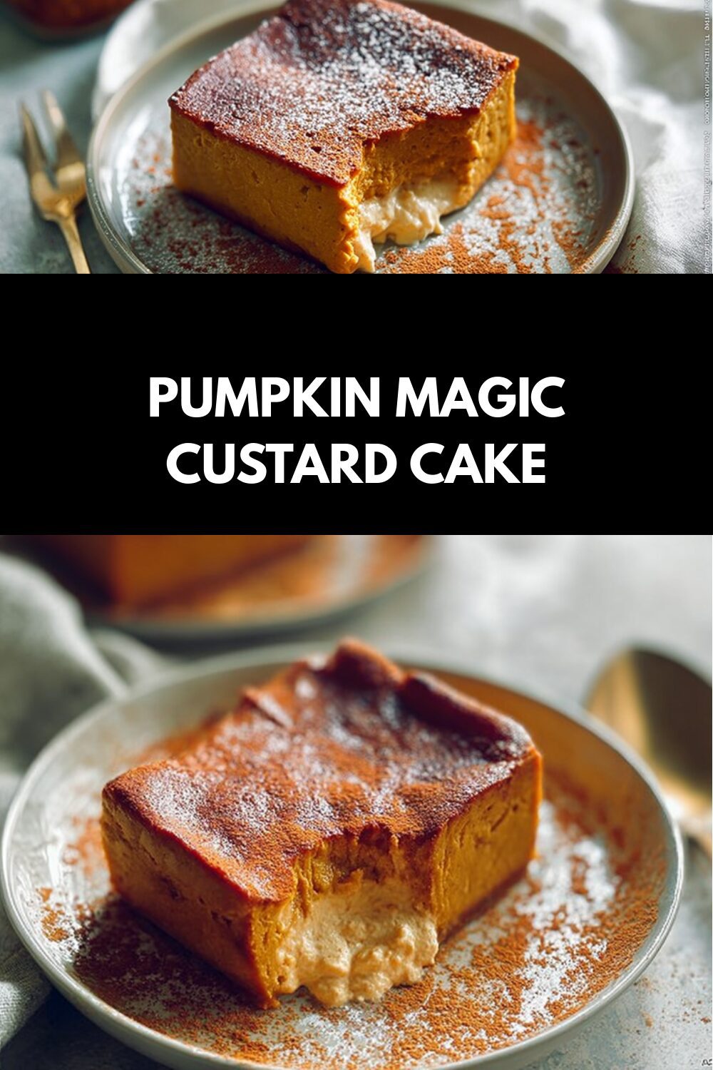 Pumpkin Magic Custard Cake