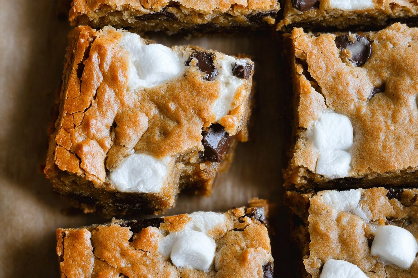 Pumpkin Marshmallow Blondies