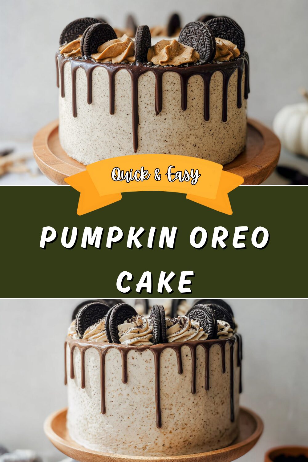 Pumpkin Oreo Cake