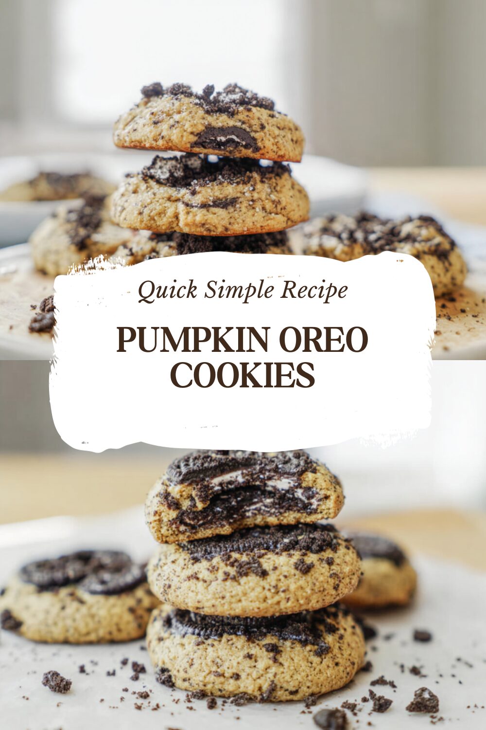 Pumpkin Oreo Cookies