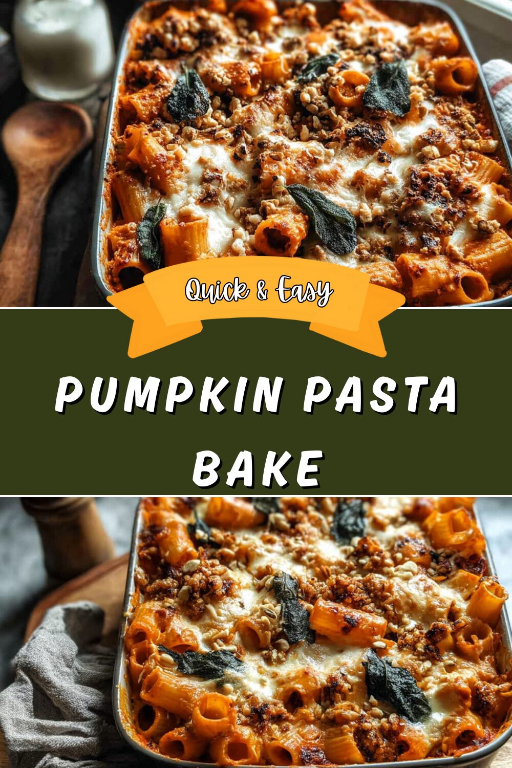 Pumpkin Pasta Bake