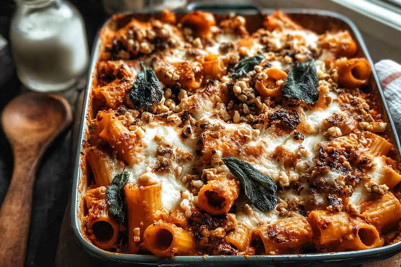 Pumpkin Pasta Bake