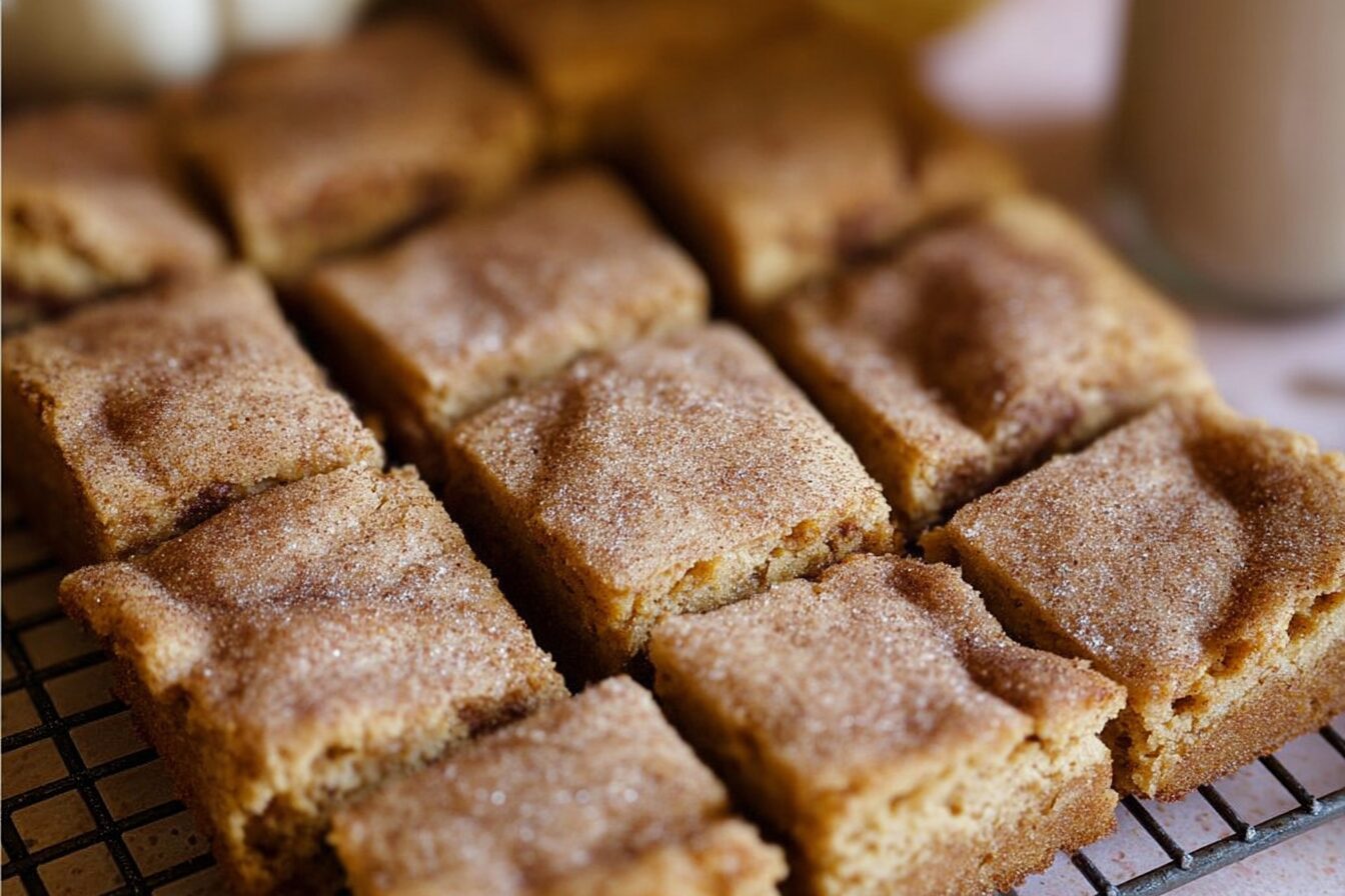 Pumpkin Snickerdoodle Blondies