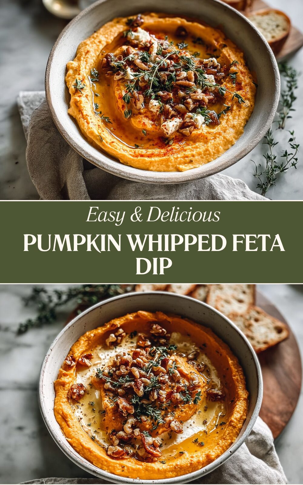 Pumpkin Whipped Feta Dip