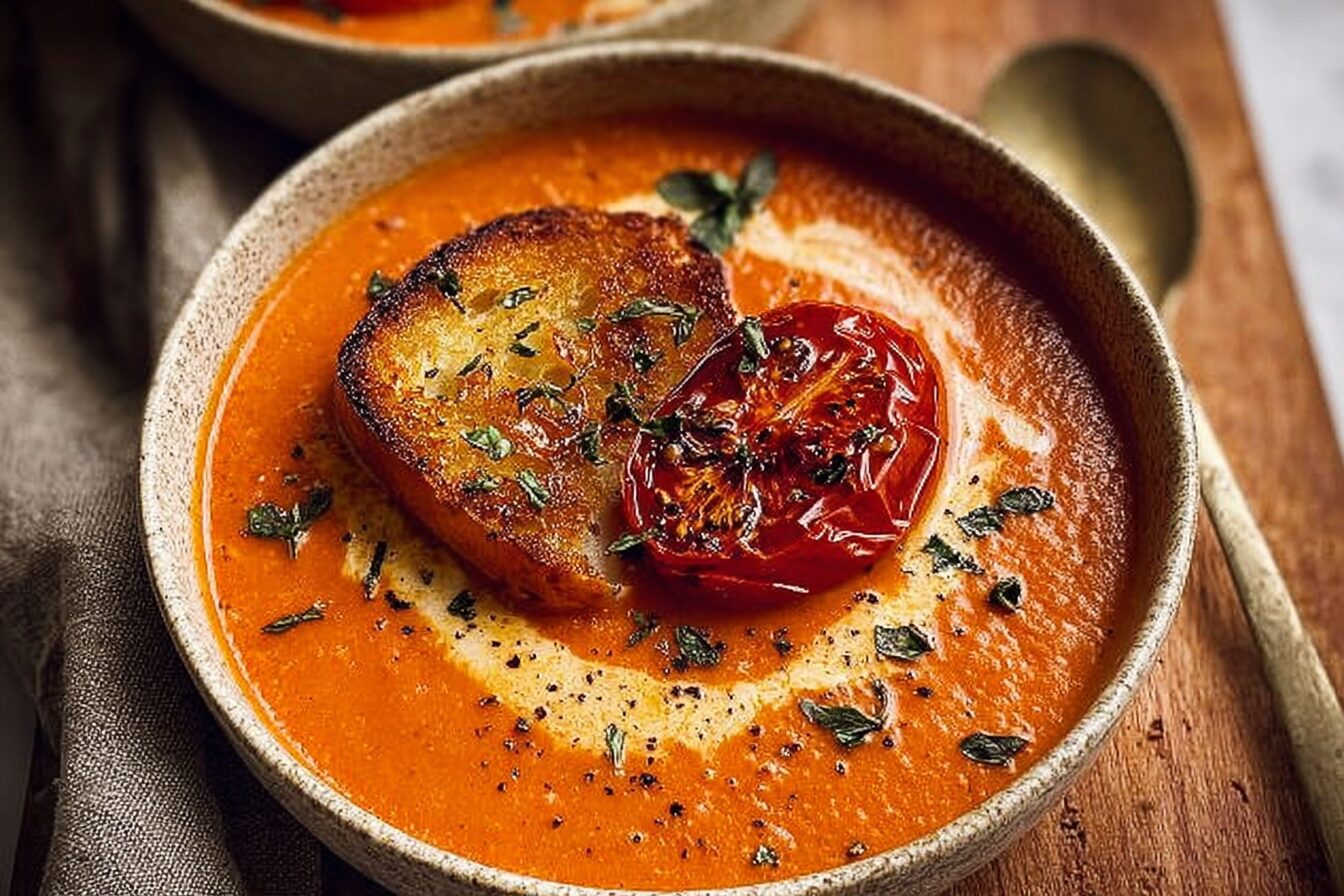 Roasted Garlic Tomato Soup