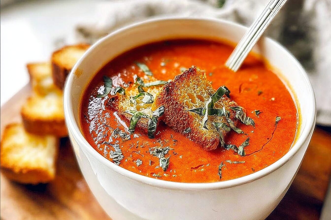 Roasted Tomato Basil Soup