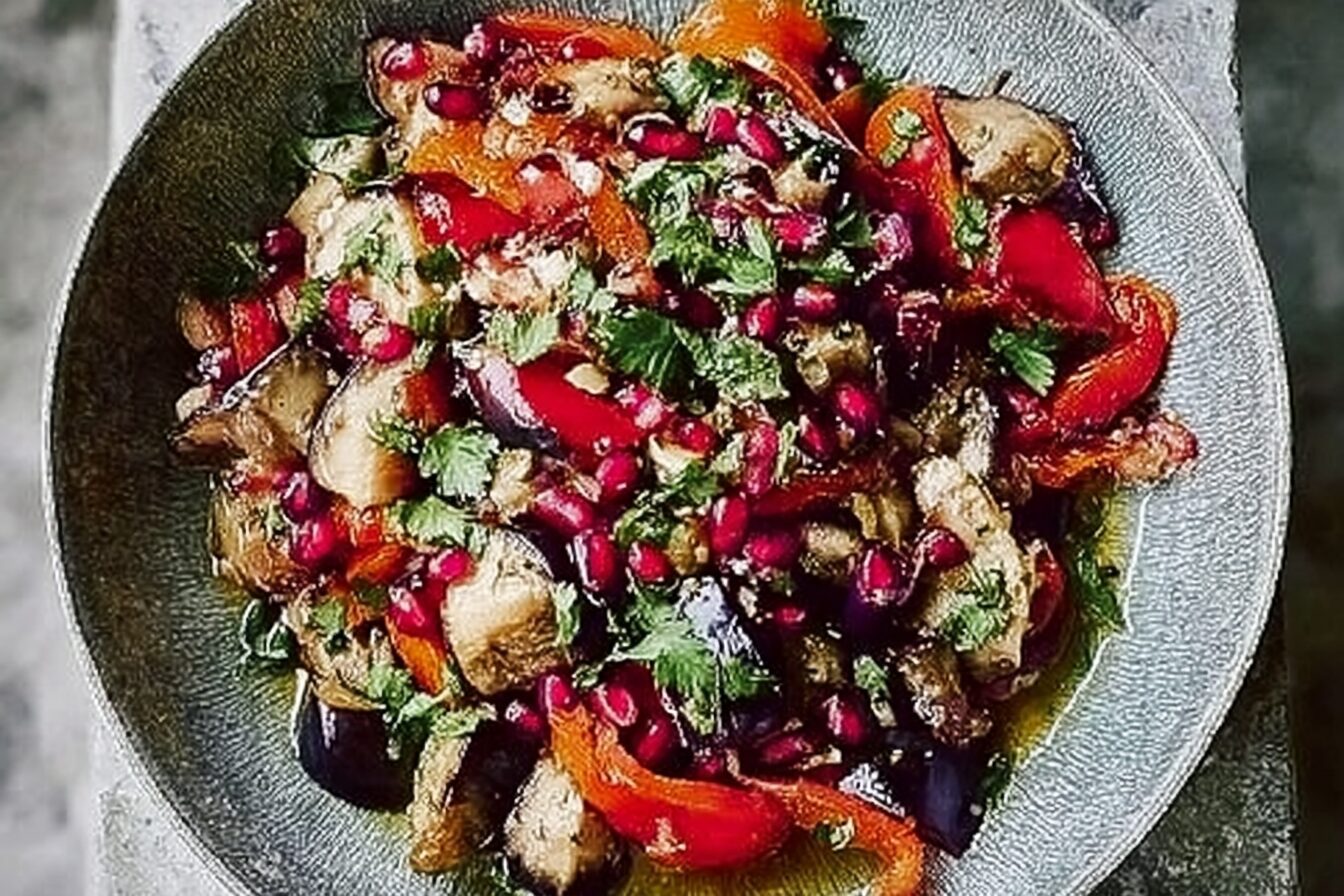 Smoked Aubergine Salad