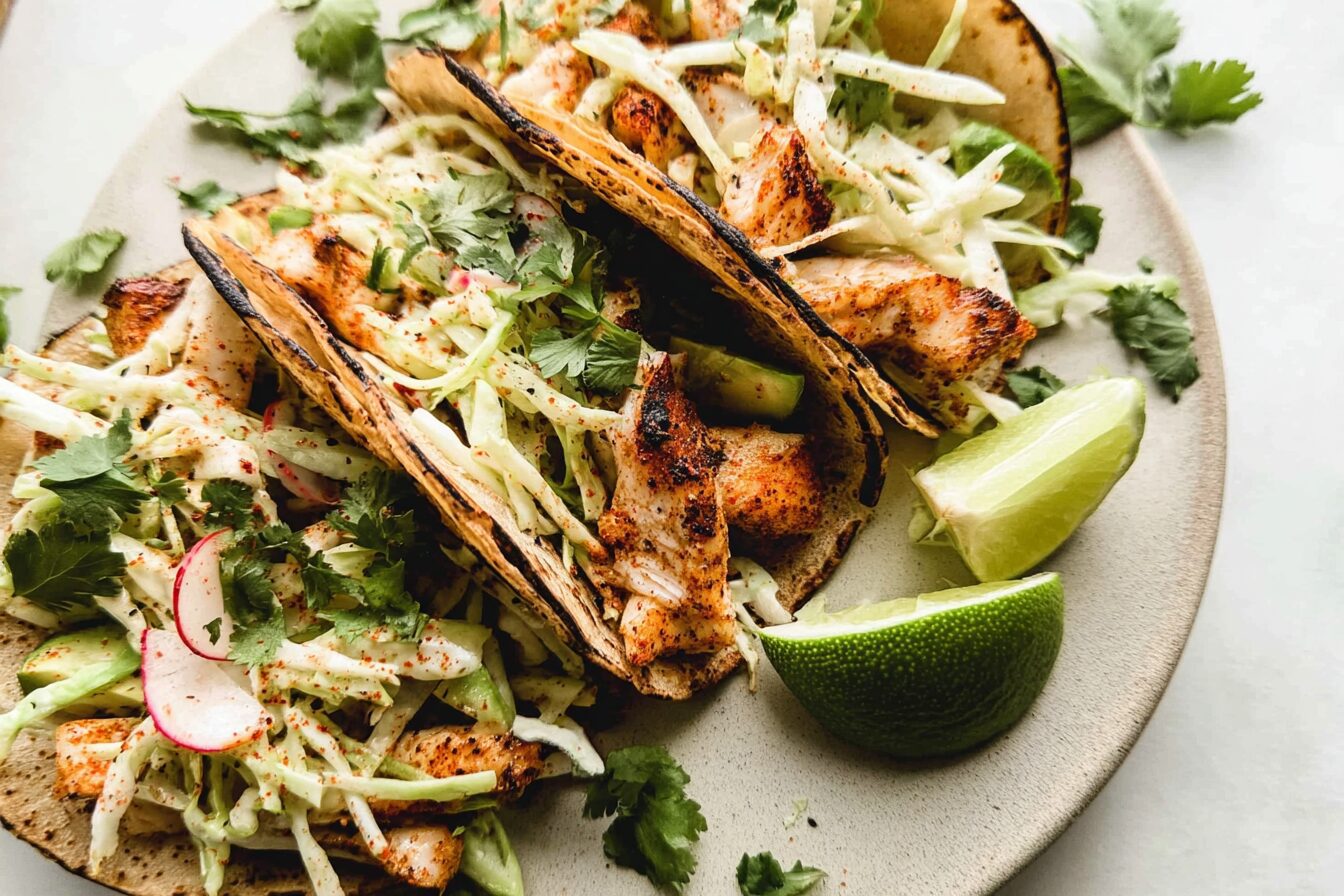 Smoky Paprika Fish Tacos