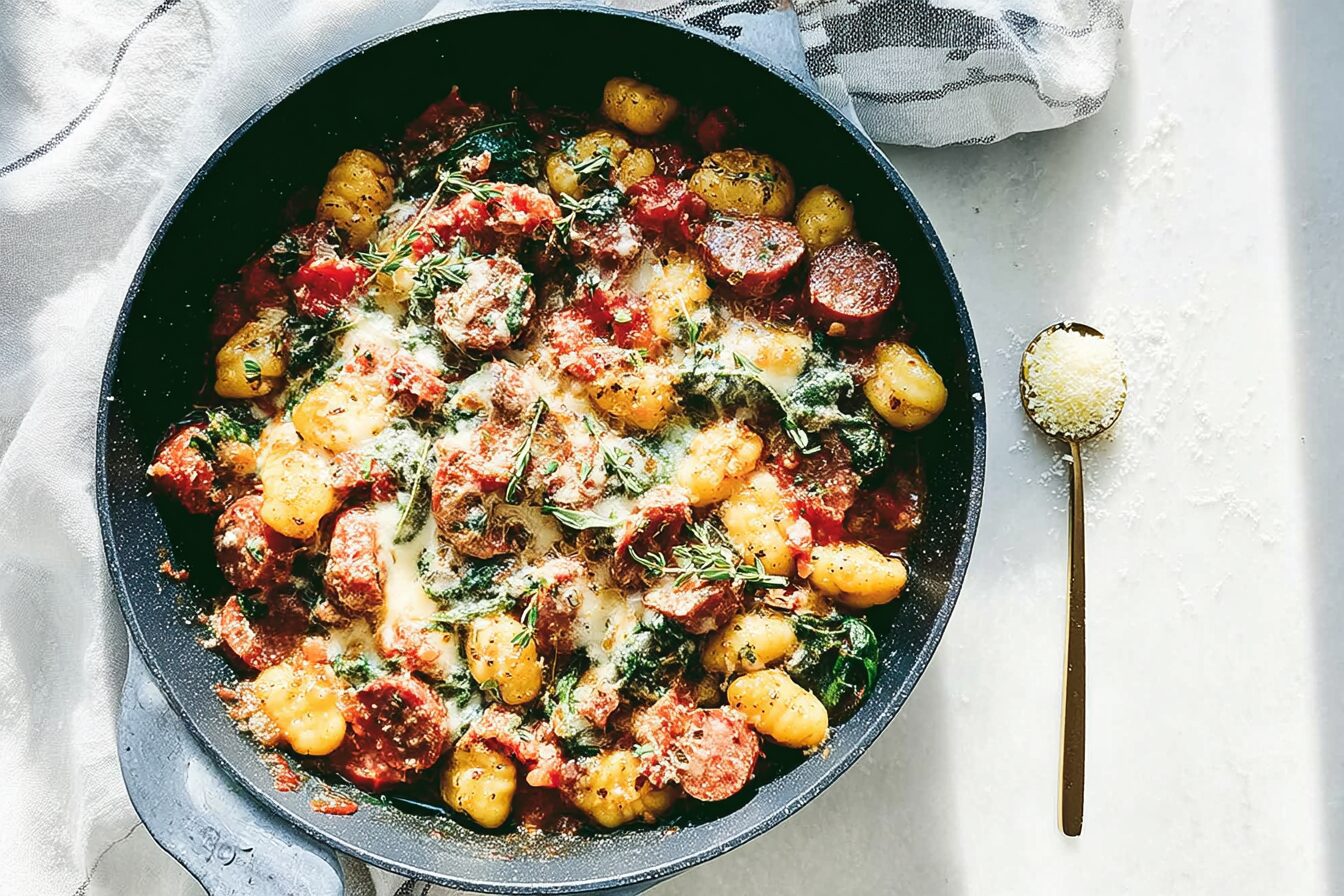 Spinach Sausage Gnocchi Sage