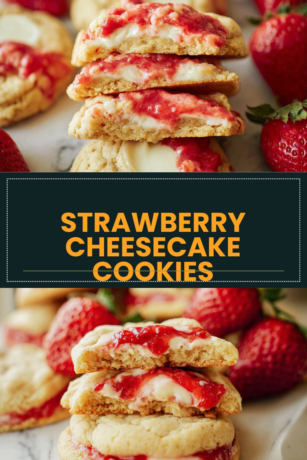 Strawberry Cheesecake Cookies