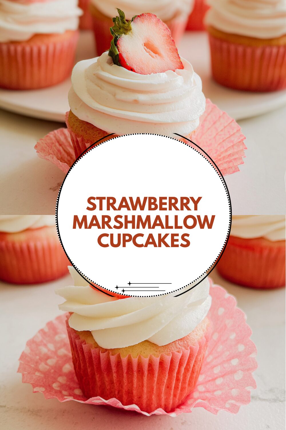 Strawberry Marshmallow Cupcakes