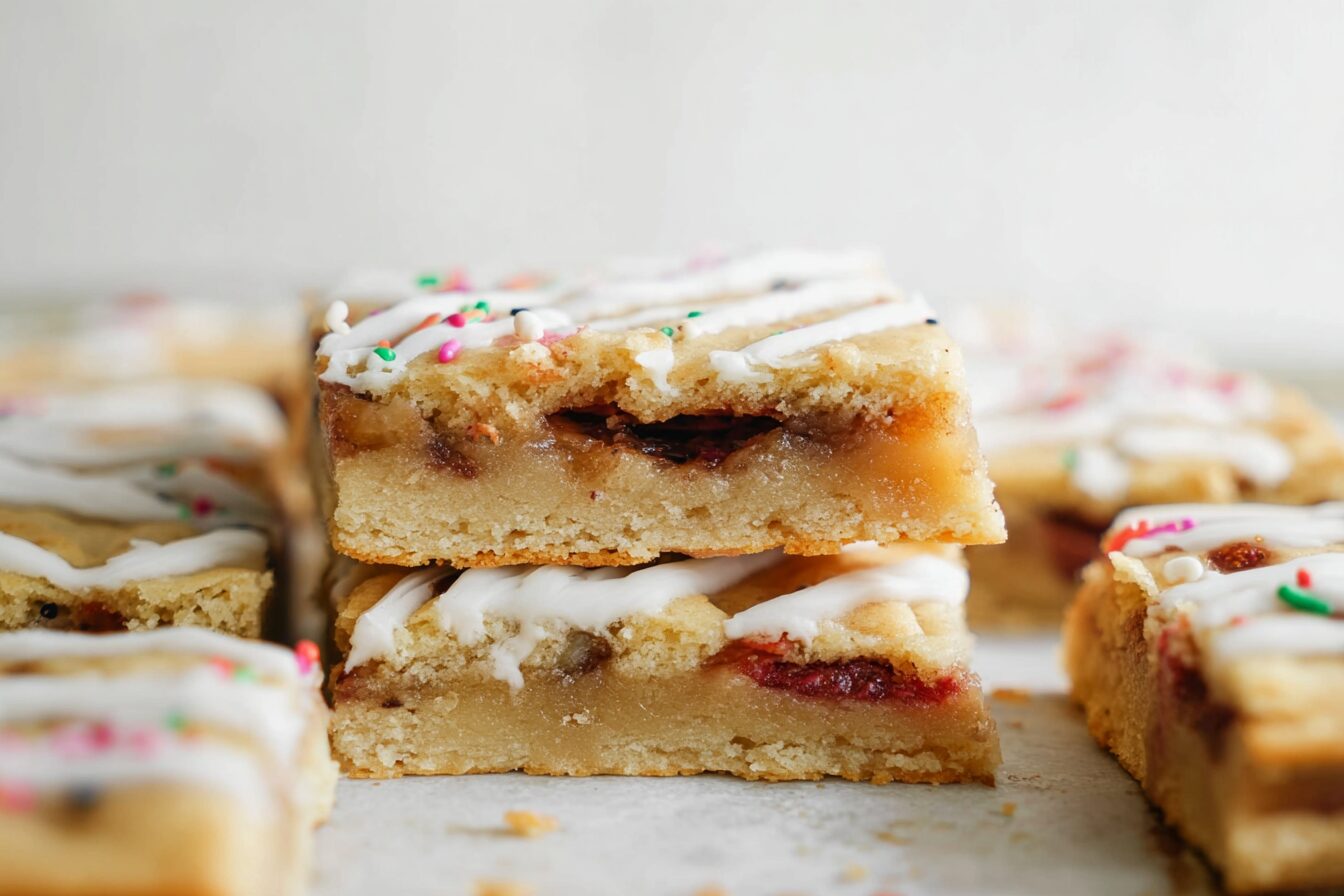 Strawberry Pop Tart Blondies
