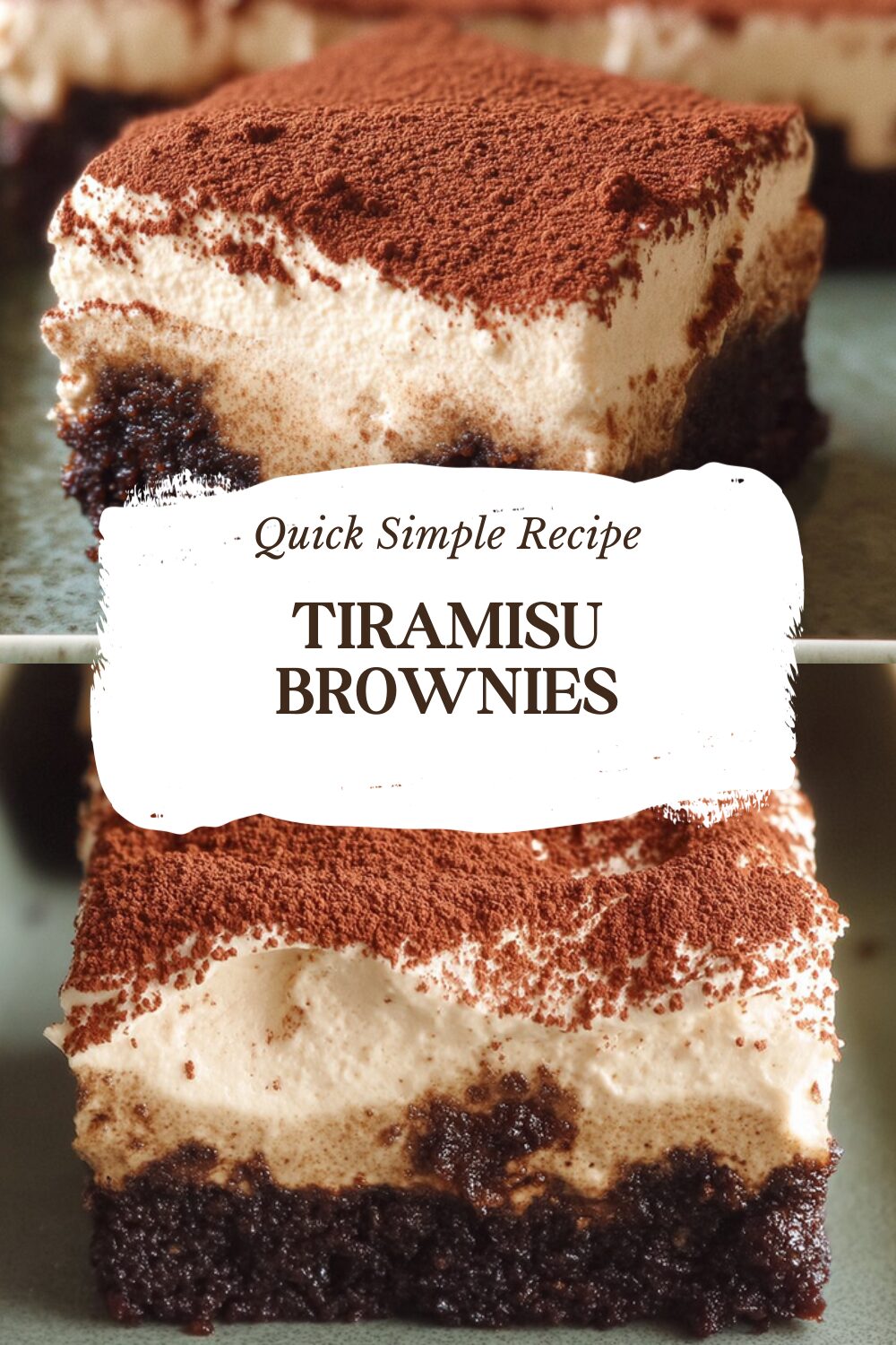 Tiramisu Brownies