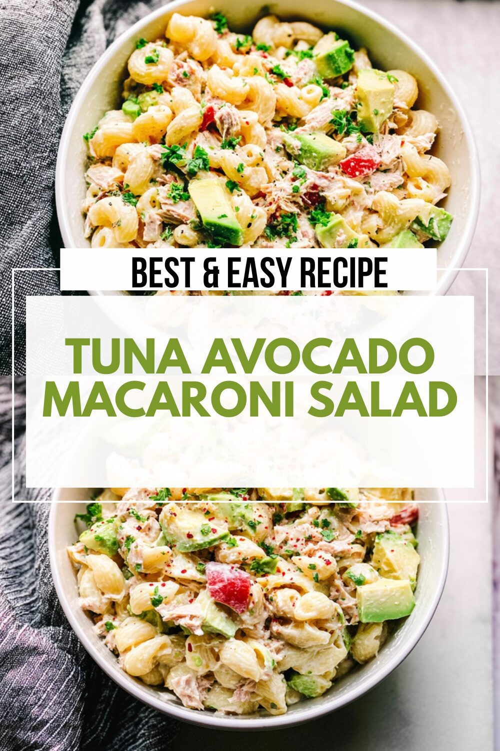 Tuna Avocado Macaroni Salad